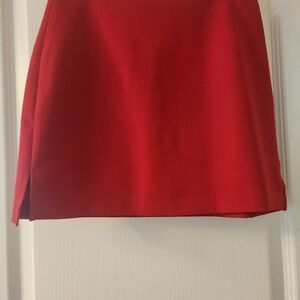 Express Vibrant Red Mini Skirt